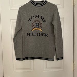 Tommy Hilfiger grey mock sweater